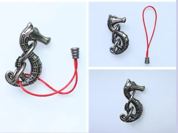 2020 New Intelligence Metal Logic Mind Test Rope Loop Puzzles Game Gift for Adults Children