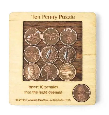 High Difficulty Mind Irritating Brain Teaser Board Game Ten Penny Puzzles Toys Gift for Adults Kids