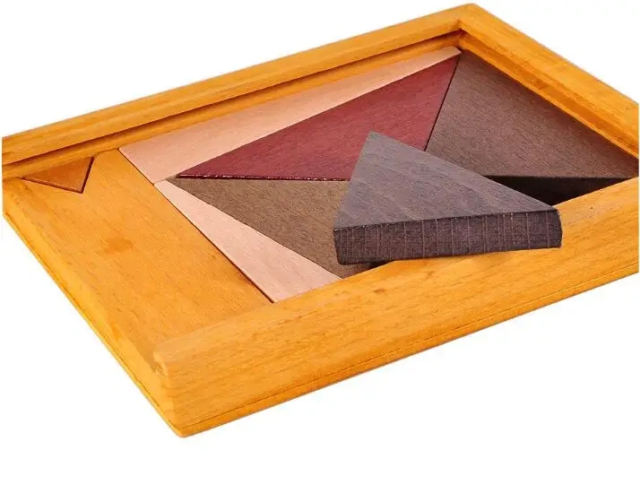 2020 New Wooden Tangram Puzzle Mind Brain Teaser Educational Puzzles Game for Children Adults