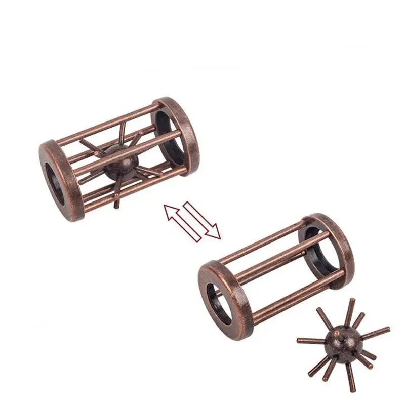 Classic Metal Caged Puzzle Game Toys for Adult Children