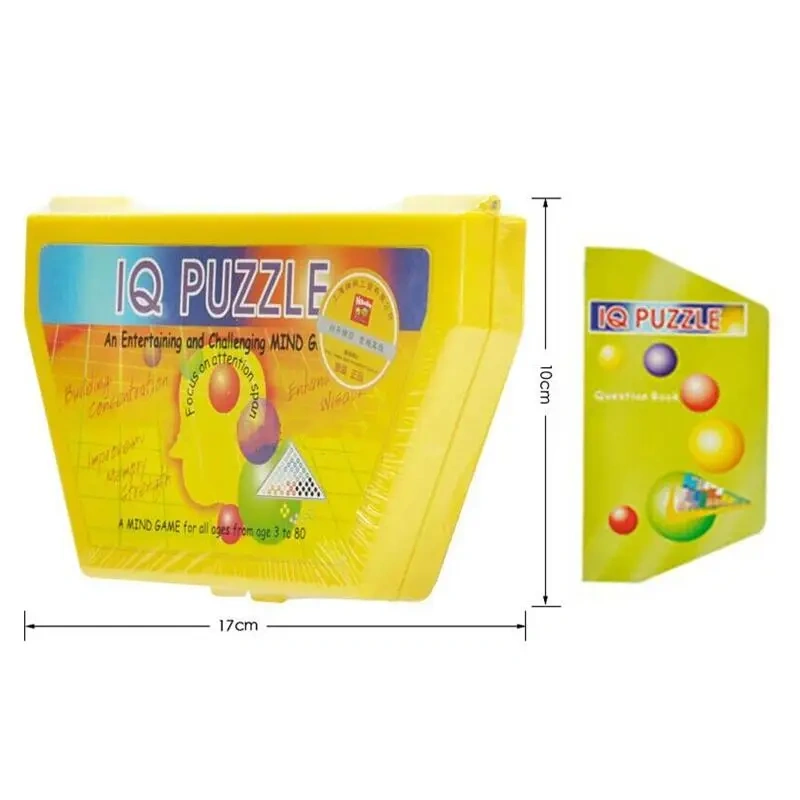 Classic Logic Puzzle Kids Mind Brain teaser Beads Puzzles Game Toys for Children Adults 1 Manual 180 Challenges