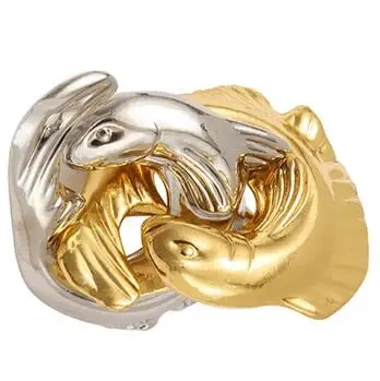 2020 New Arrival Metal Brain teaser Marine Animal Shaped Puzzles Game for Adults Kids