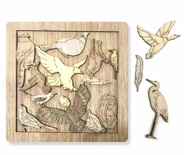 New High Difficulty Level Wooden Puzzle Logic Mind Brain Teaser Puzzles Game for Adults
