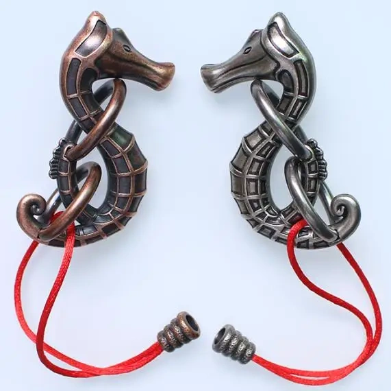 2020 New Intelligence Metal Logic Mind Test Rope Loop Puzzles Game Gift for Adults Children