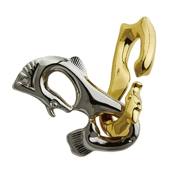 Desk Novelty 3D Metal Puzzle Brain Teaser Game Toys for Adults Children