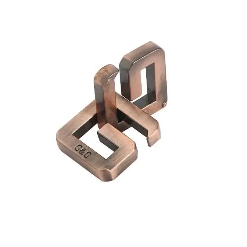 2021 New G-shaped Metal Brain Teasers Puzzles Game for Adults Kids