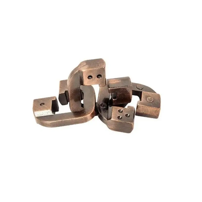 Challenging Metal Chain Puzzle Brain Teaser Game Toys for Adults Kids