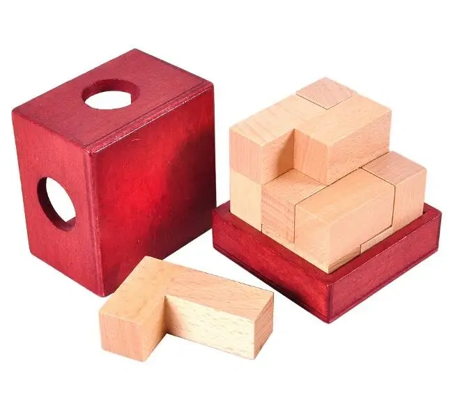 Soma Puzzle 3D Logic Wooden Cube Brain Teaser Puzzles Game Toy for Adults Children