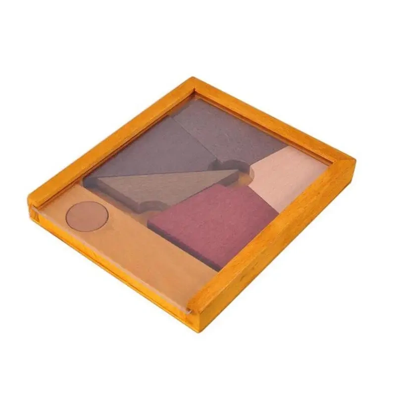 New Challenging Wooden Tangram Board Puzzles Mind Brain Teaser Game
