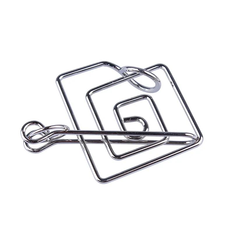 Easy Level Metal Wire Brain Teasers Game for Children