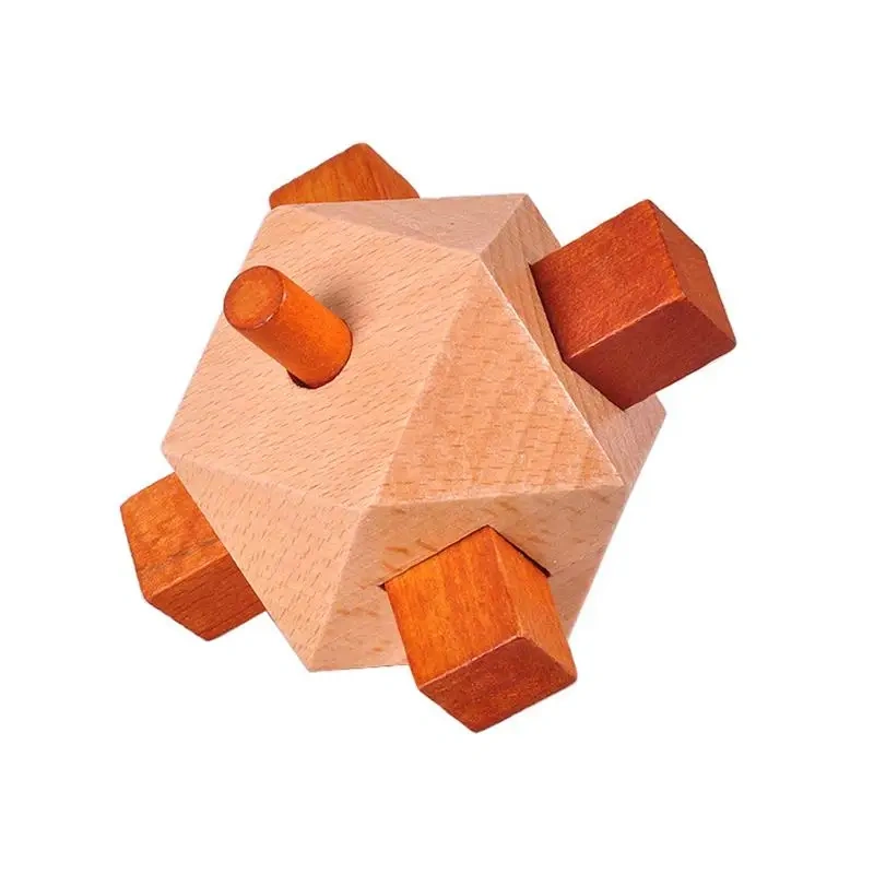 New 3D Wood Brain Teaser Puzzle Mind Game for Adults Children