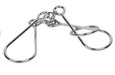 Classic Intelligence Metal Wire Puzzle Baffling Brain Teaser Magic Rings Puzzles Game for Adults Children