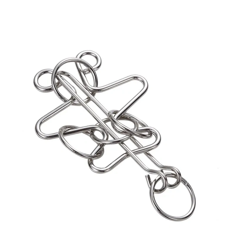 Calabash-shaped Test Magic Metal Wire Puzzle Brain Teaser Game for Adults Children Primary Level