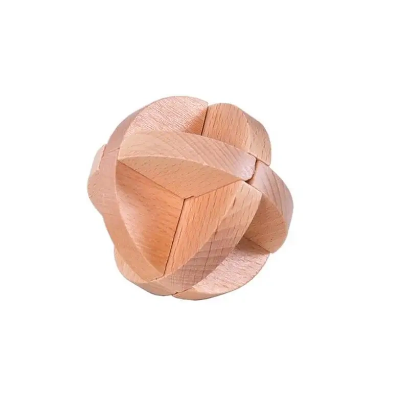 5PCS/LOT Wooden Puzzles Traditional Educational Brain Teasers Game
