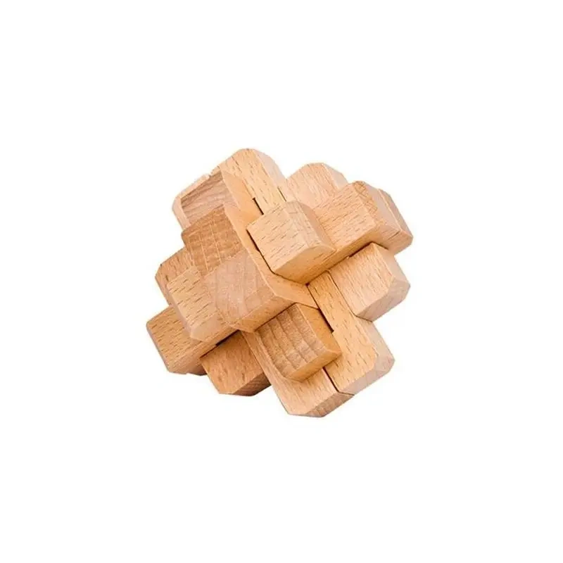 5PCS/LOT Wooden Puzzles Traditional Educational Brain Teasers Game