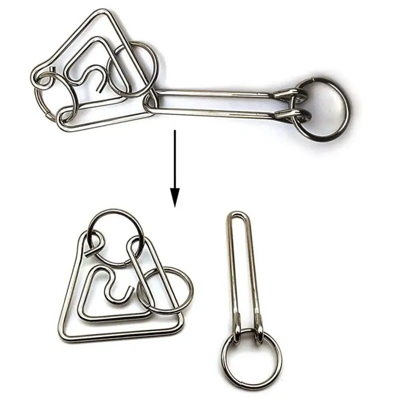 Classic Test Brain Teaser Metal Wire Puzzle for Adults Children