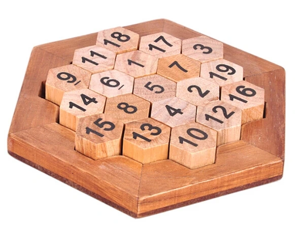 Classic Math Wood Game Toy Mind Brain Teaser Wooden Puzzles for Adults Children Kids
