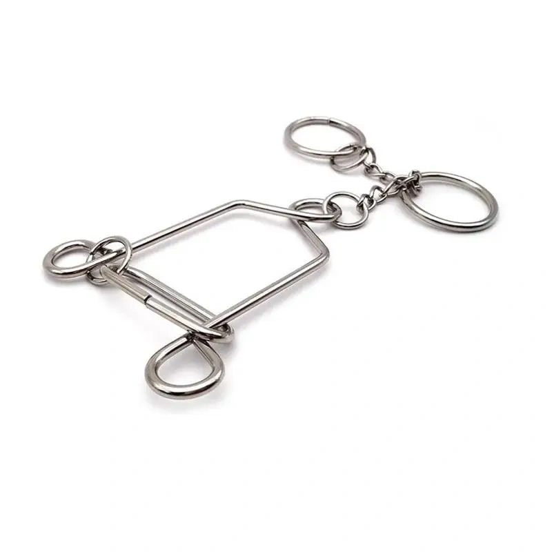 Classic Bell Shape Metal Brain Teaser Wire Puzzles Mind Game Puzzle for Adults Kids