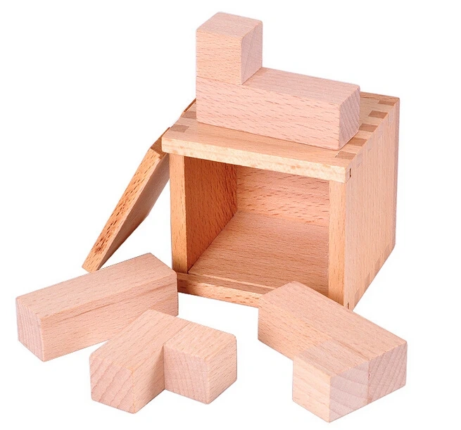 Desk Novalty BOX Cubes Puzzle Test Mind Game Brain Teaser Puzzles for Adults and Kids