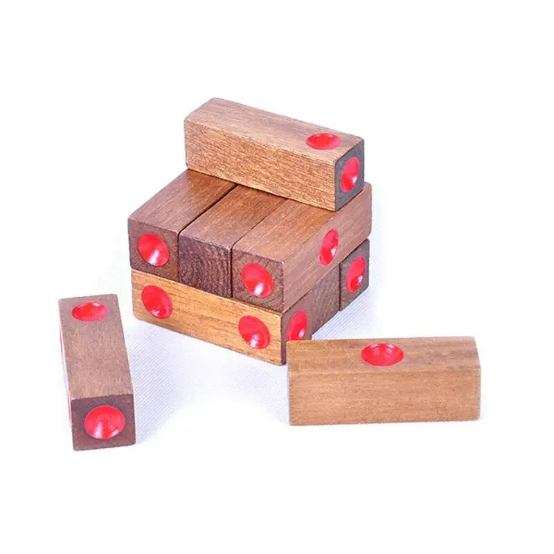 High Difficulty Level Dice Wooden Cube Puzzle Brain Teaser Game for Adults