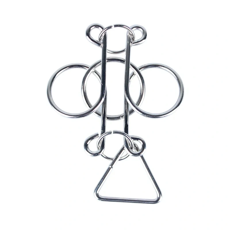 Classic Intelligence Metal Wire Puzzle Baffling Brain Teaser Magic Rings Puzzles Game for Adults Children