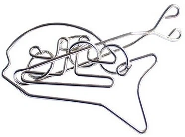 Classic Intelligence Metal Wire Puzzle Baffling Brain Teaser Magic Rings Puzzles Game for Adults Children