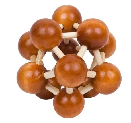 Classic Wooden Brain Teaser Wood Burr Puzzles Game for Adults Kids