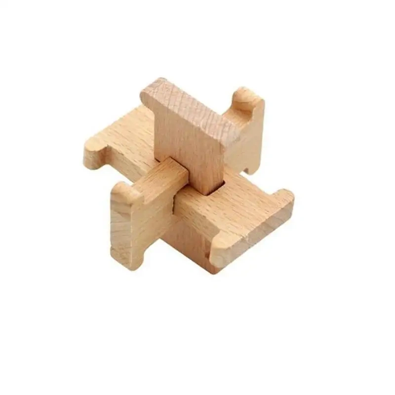5PCS/LOT Wooden Puzzles Traditional Educational Brain Teasers Game
