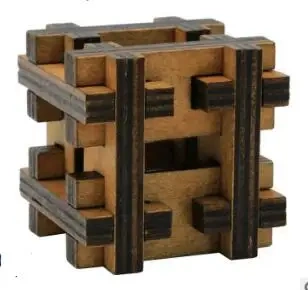 Classic Wooden Brain Teaser Wood Burr Puzzles Game for Adults Kids