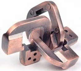 Desk Novelty Metal Brain Teaser Puzzle Game for Adults Children