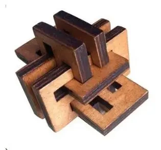 Classic Wooden Brain Teaser Wood Burr Puzzles Game for Adults Kids