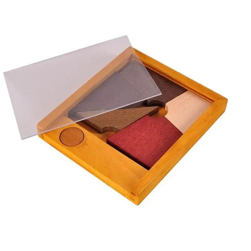 New Challenging Wooden Tangram Board Puzzles Mind Brain Teaser Game