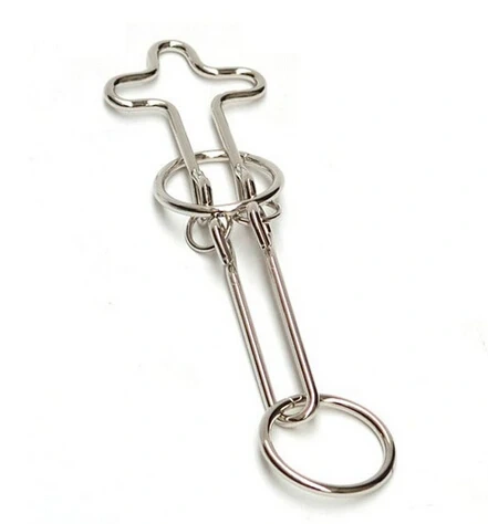 Classic Intelligence Metal Wire Puzzle Baffling Brain Teaser Magic Rings Puzzles Game for Adults Children