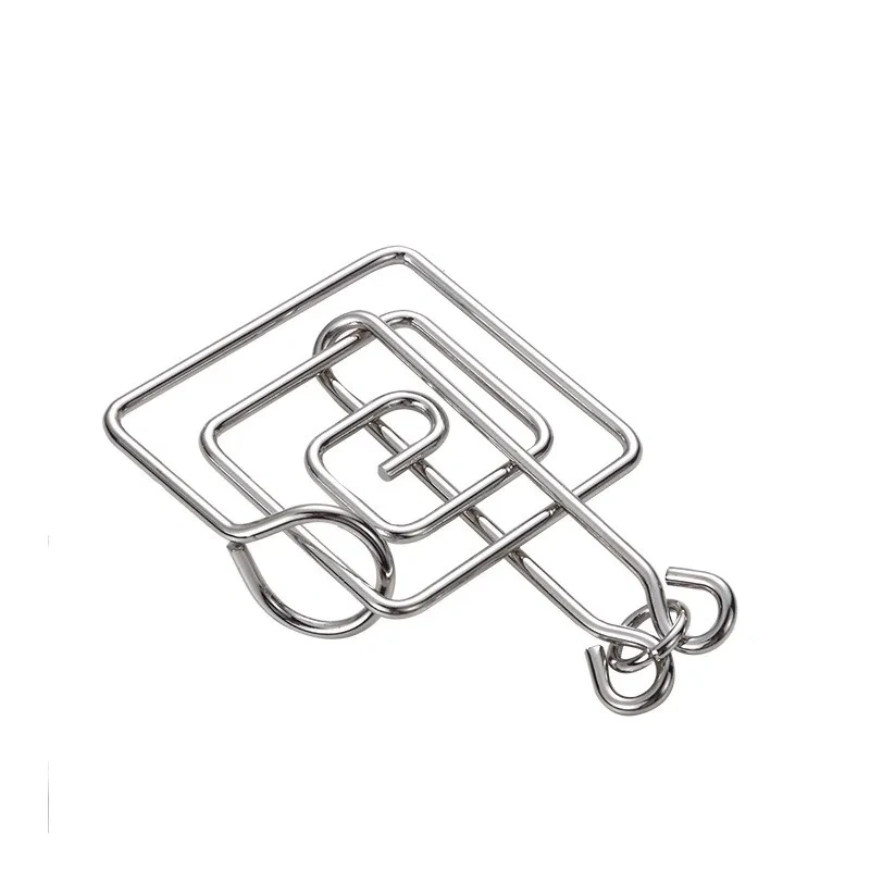 Easy Level Metal Wire Brain Teasers Game for Children