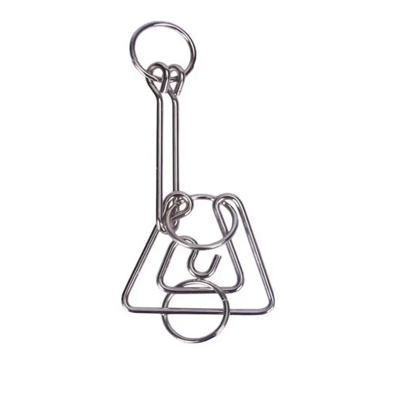 Classic Test Brain Teaser Metal Wire Puzzle for Adults Children