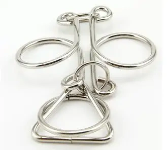 Classic Intelligence Metal Wire Puzzle Baffling Brain Teaser Magic Rings Puzzles Game for Adults Children