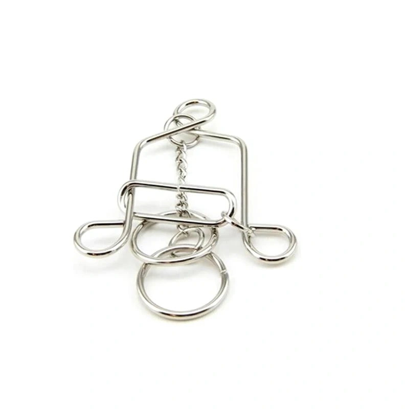 Classic Bell Shape Metal Brain Teaser Wire Puzzles Mind Game Puzzle for Adults Kids
