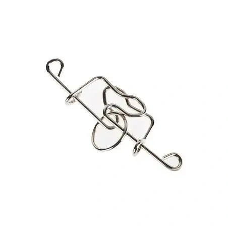 Classic Intelligence Metal Wire Puzzle Baffling Brain Teaser Magic Rings Puzzles Game for Adults Children