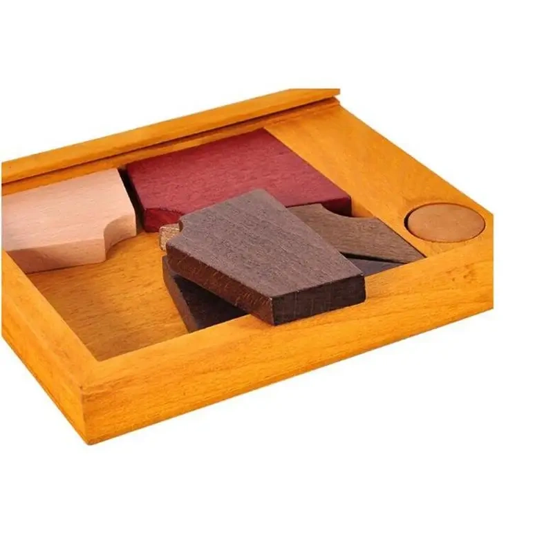 New Challenging Wooden Tangram Board Puzzles Mind Brain Teaser Game