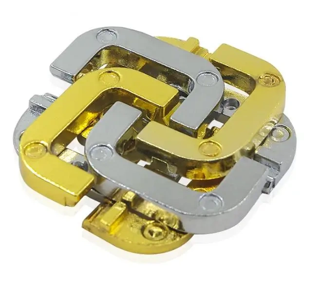 Desk Novelty Metal Brain Teaser Puzzle Game for Adults Children