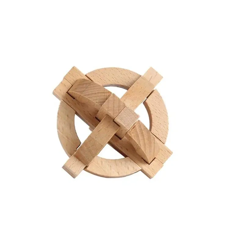 5PCS/LOT Wooden Puzzles Traditional Educational Brain Teasers Game