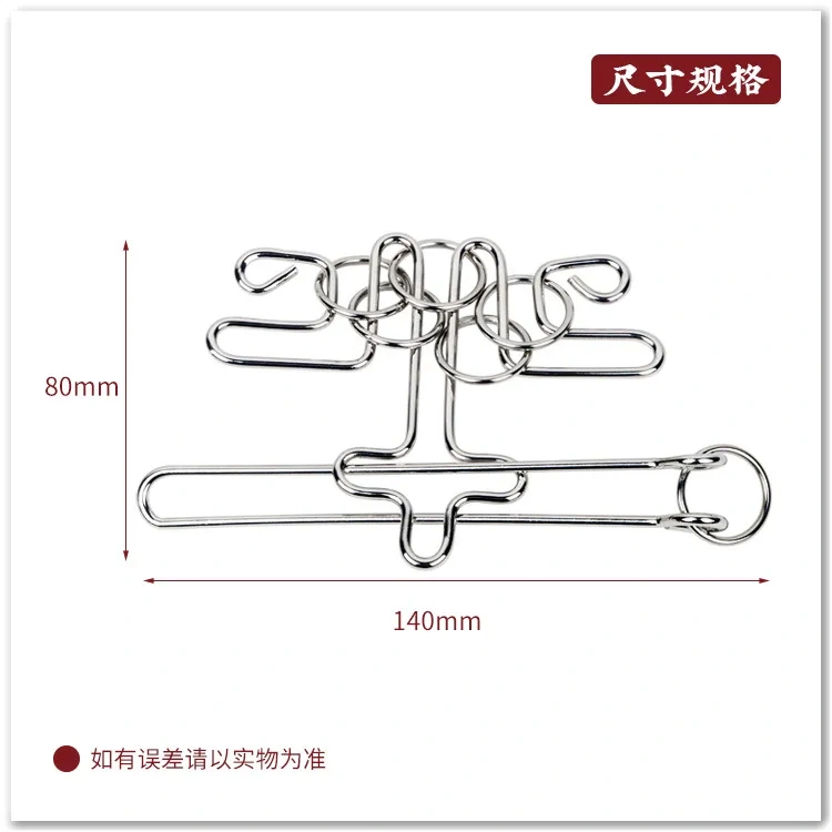 Challenging Metal Wire Baffling Magic Brain Teasers Puzzle Game for Adults Kids