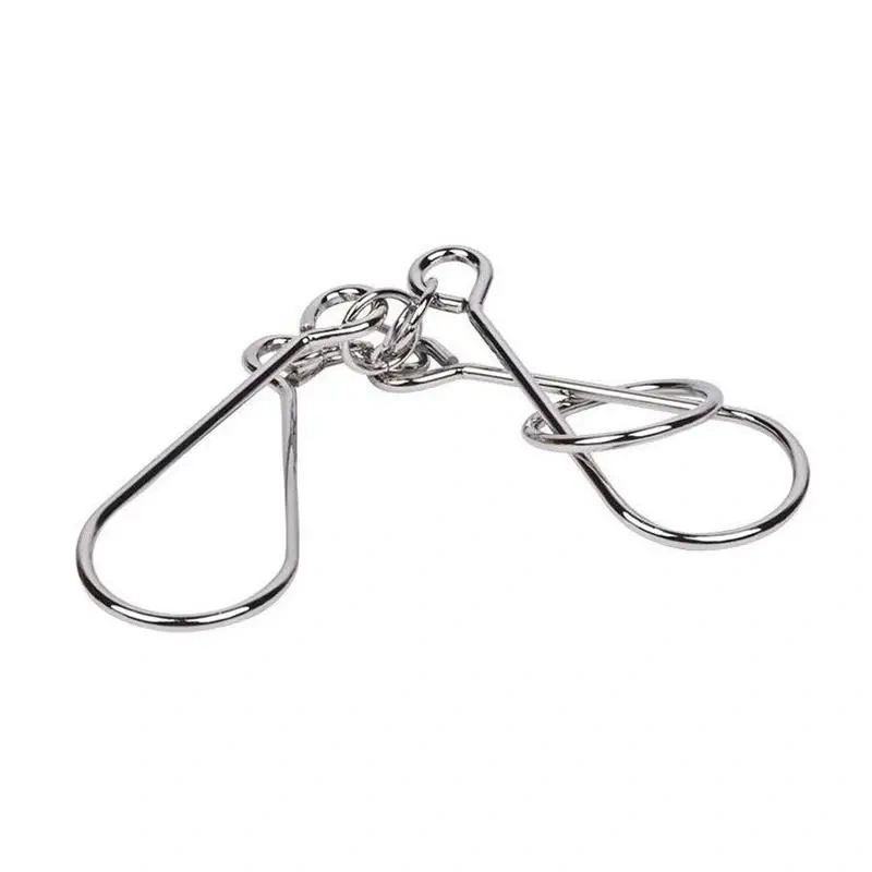 New Style Horseshoe Intelligence Metal Wire Puzzle Magic Brain Teasers Rings Game