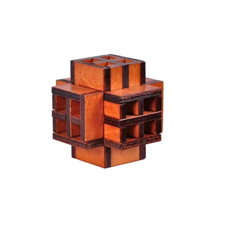 Classic Wooden Brain Teaser Puzzle Game Educational Wood Puzzles for Kids and Adult
