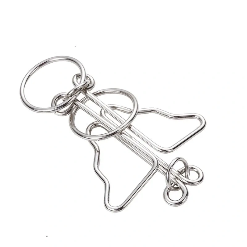 Butterfly-sahped Metal Wire Puzzle Traditional Educational Game for Adults Children