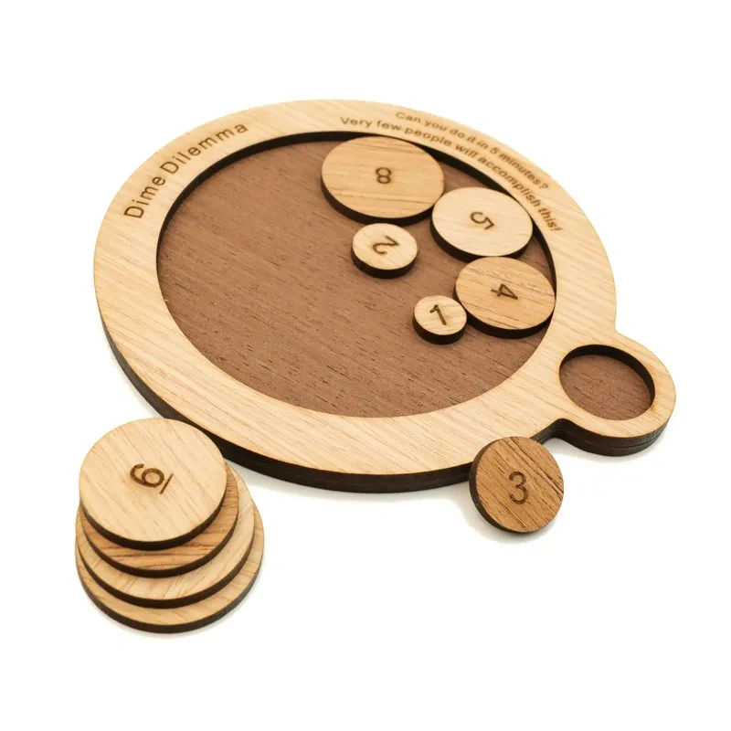 Challenging Intelligence Wooden Brain Teasers Puzzles Board Game