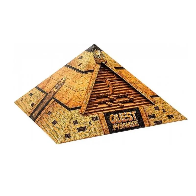 Gruelling Pyramid Wooden Puzzle Brain Teaser Secret Box Puzzles Game Gift for Adults Children