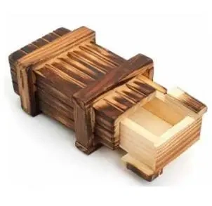 Gruelling Test Wooden Box Puzzle Brain Teaser Magic Puzzles Game for Adults Children