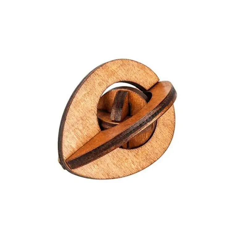 3PCS/Set Vintage Style 3D Wooden Puzzles Traditional Intelligence Game Toy for Adults Children