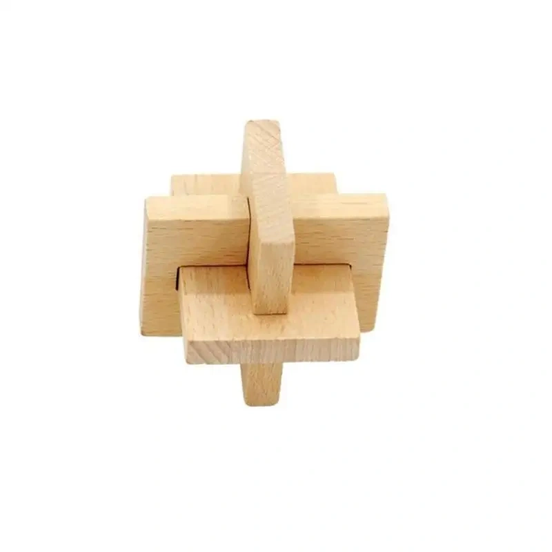 5PCS/LOT Wooden Puzzles Traditional Educational Brain Teasers Game